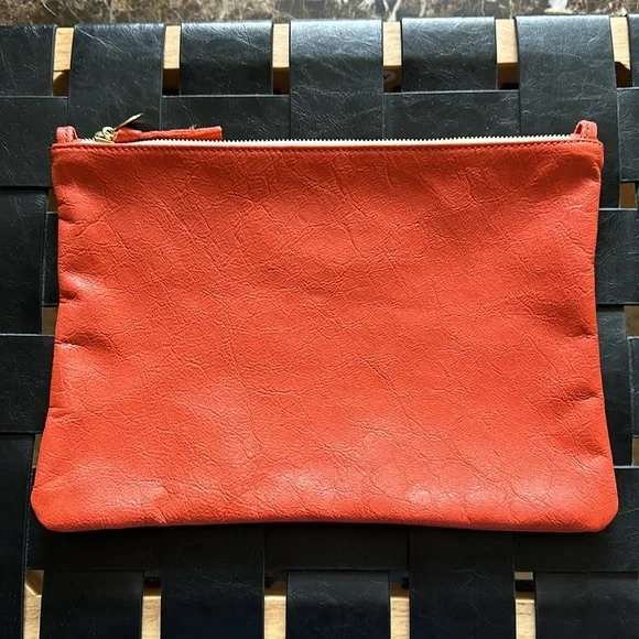 Clare V Leather Flat Clutch with Tab - Picture 2 of 4